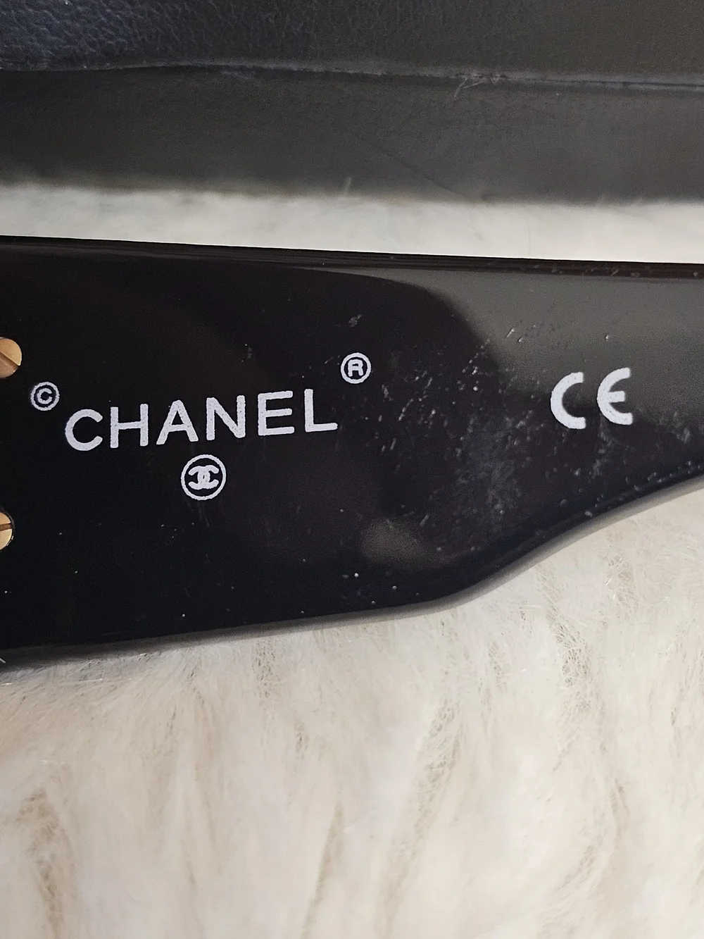 Authentic Vintage 80s Chanel Quilted CC Logo Sunglasses 01450 94305 w/ Case